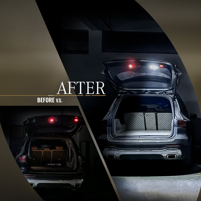 OPT7 Luggage Cargo Illumination Interior Single LED White Handle Light Kit For Mercedes-Benz GLC, GLE, GLS