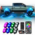 OPT7 Photon RGB 8PCS LED Rock Light w-Magnet Wide Angle Underglow Neon Lighting Kit