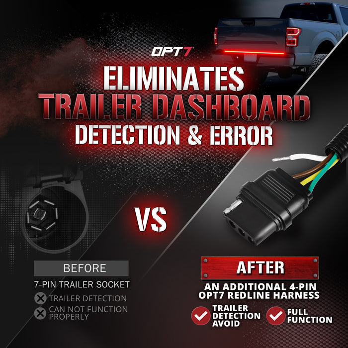 OPT7 Redline Easy Connect Tail Light Harness for Ford F150 18-20