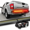 OPT7 Redline Parlux Triple Tailgate Light Bar 60" Bundle for Ford F150 15-20 with Blind Spot Easy Connect Harness