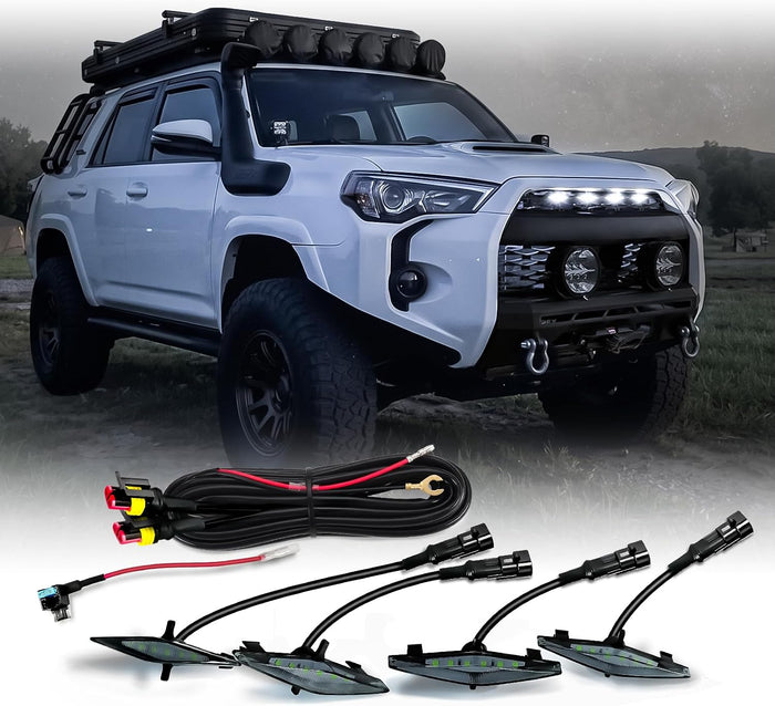 OPT7 White LED Grille Lighting Kit for 5th Gen Toyota 4Runner 2014-2024