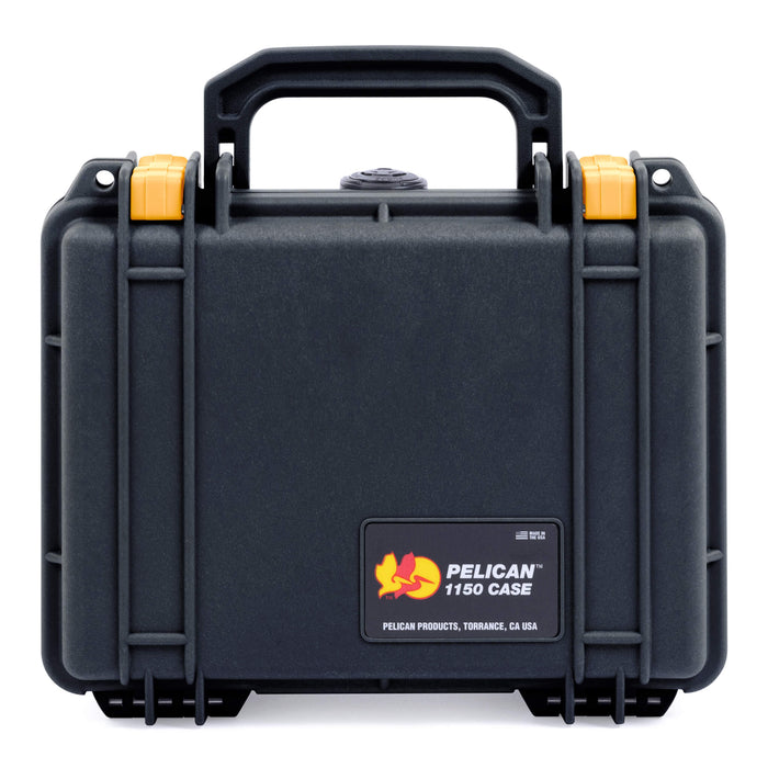 Pelican 1150 Case, Black with Yellow Latches ColorCase