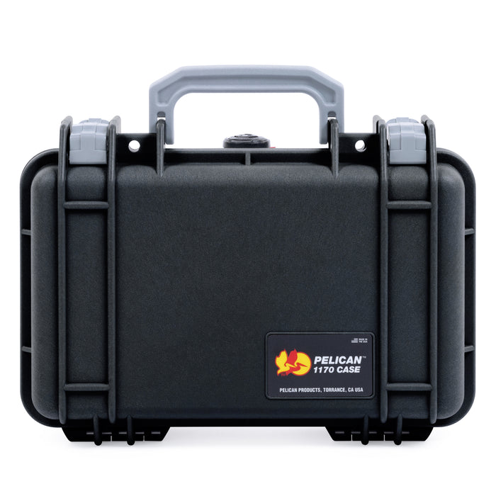 Pelican 1170 Case - Black & Silver - None (Case Only)