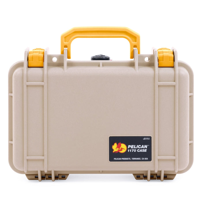 Pelican 1170 Case - Desert Tan & Yellow - None (Case Only)