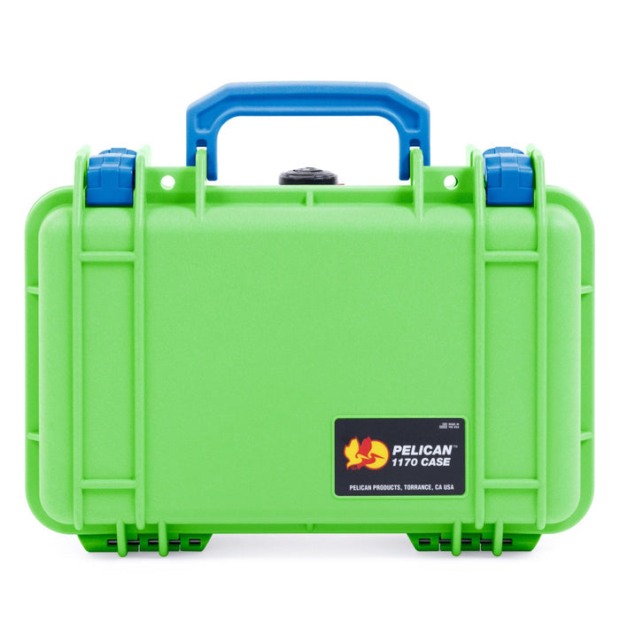 Pelican 1170 Case - Lime Green & Blue - None (Case Only)