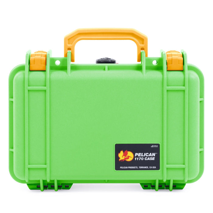 Pelican 1170 Case - Lime Green & Yellow - None (Case Only)