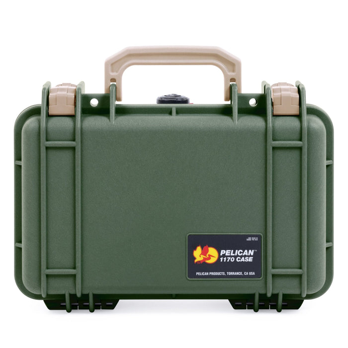 Pelican 1170 Case - OD Green & Desert Tan - None (Case Only)