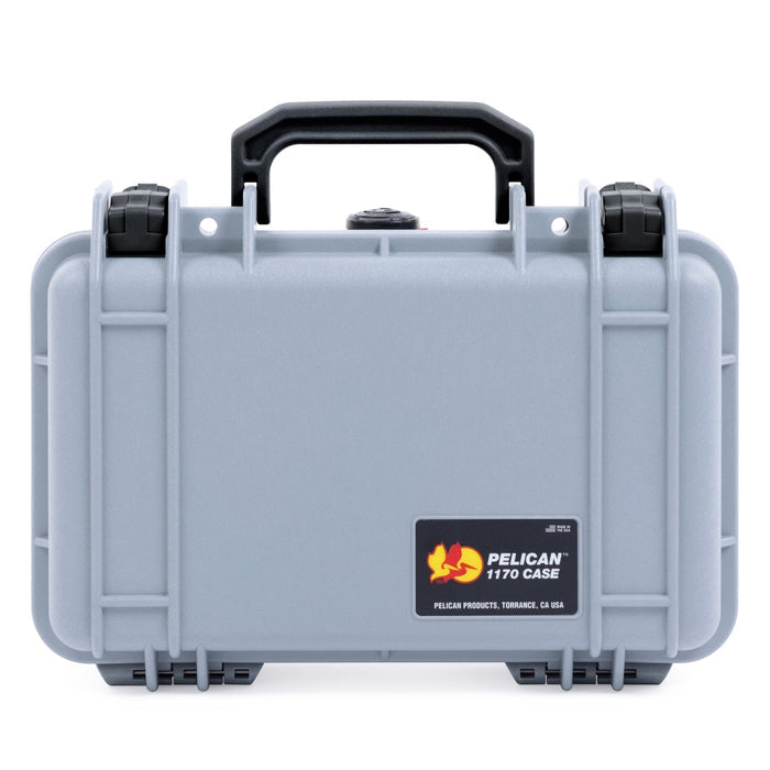 Pelican 1170 Case - Silver & Black - None (Case Only)