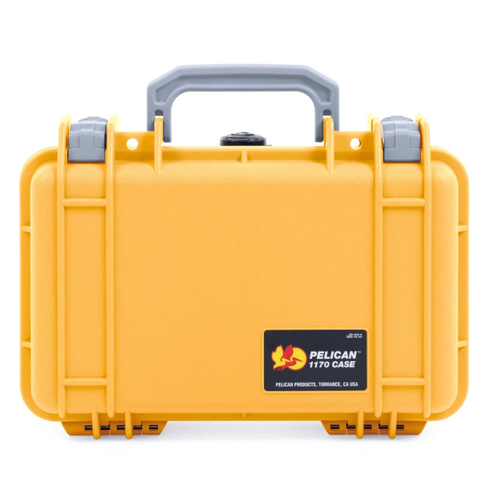 Pelican 1170 Case - Yellow & Silver - None (Case Only)