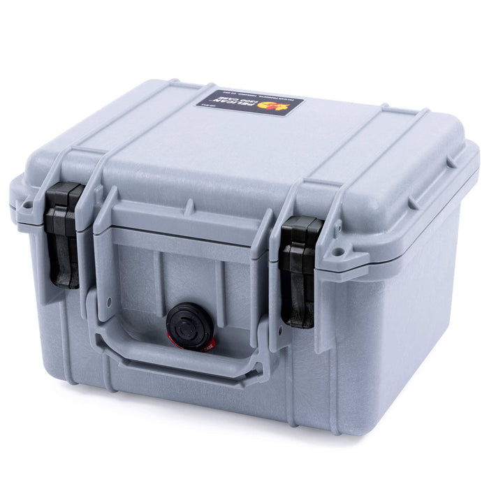 Pelican 1300 Case, Silver with Black Latches ColorCase