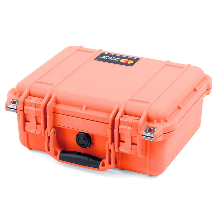 Pelican 1400 Case - Orange - Flat Front Case View