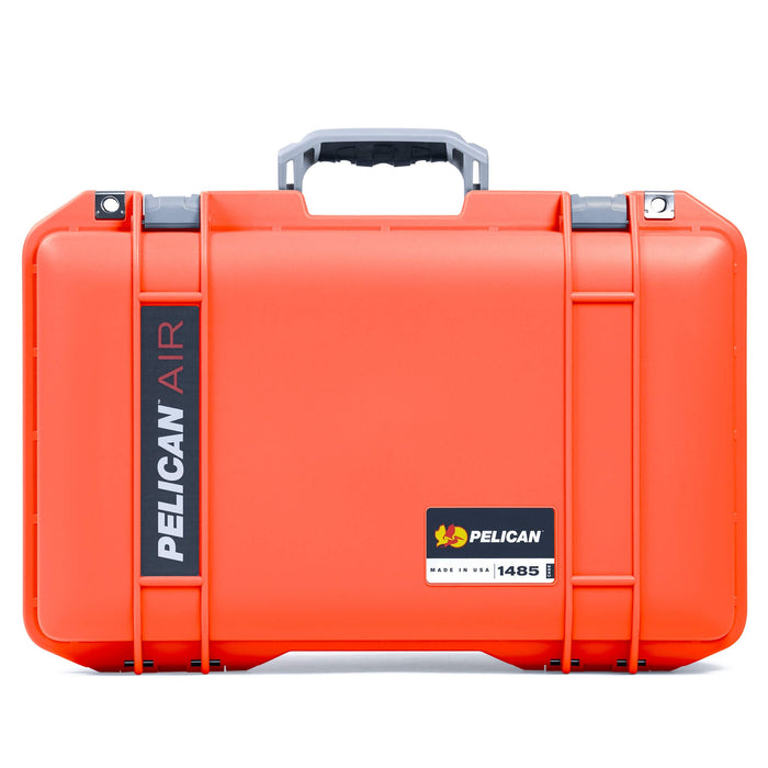 Pelican 1485 Air Case, Orange with Silver Latches ColorCase