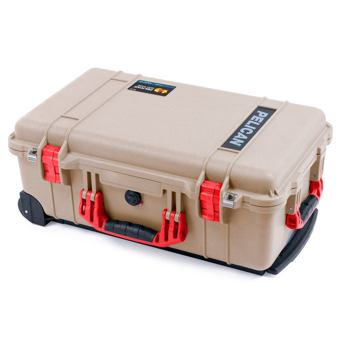 Pelican 1510 Case - Desert Tan & Red - Empty (Case Only)