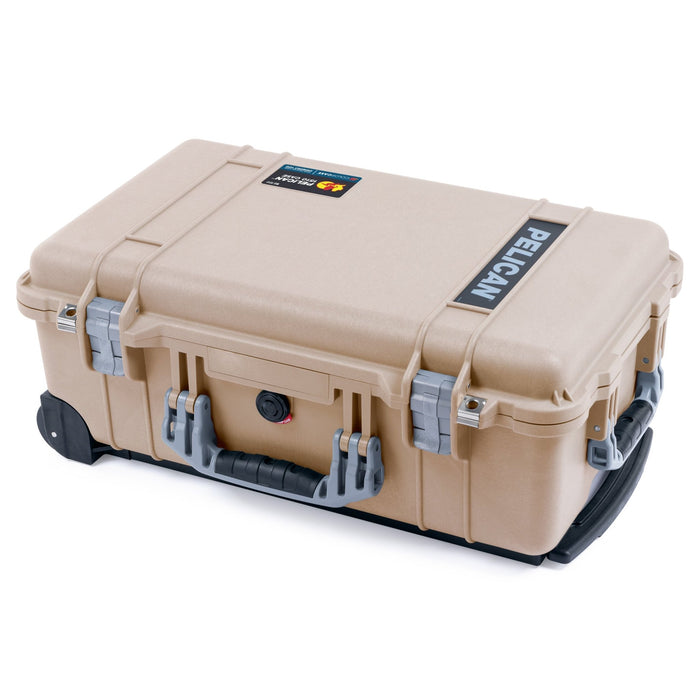Pelican 1510 Case - Desert Tan & Silver - Empty (Case Only)