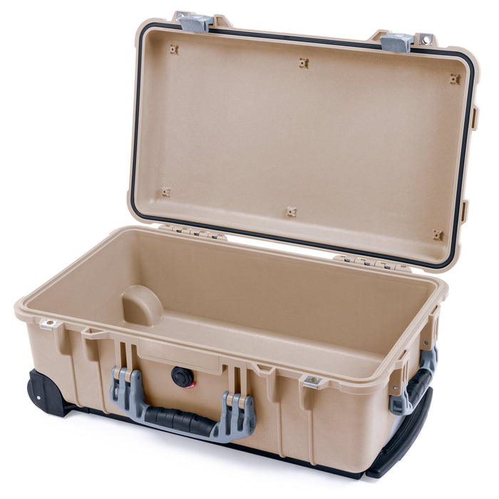 Pelican 1510 Case - Desert Tan & Silver - Empty (Case Only)
