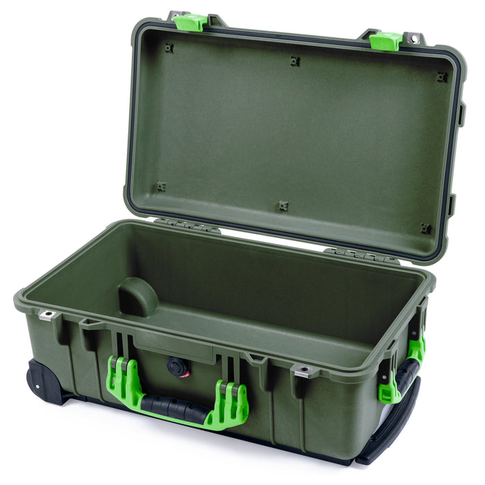 Pelican 1510 Case - OD Green & Lime Green - Empty (Case Only)