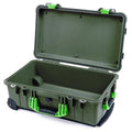 Pelican 1510 Case - OD Green & Lime Green - Empty (Case Only)