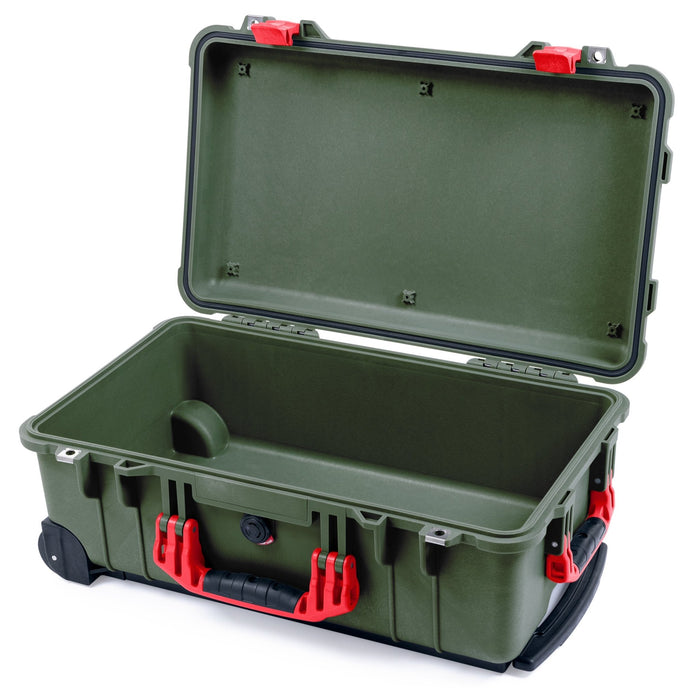 Pelican 1510 Case - OD Green & Red - Empty (Case Only)