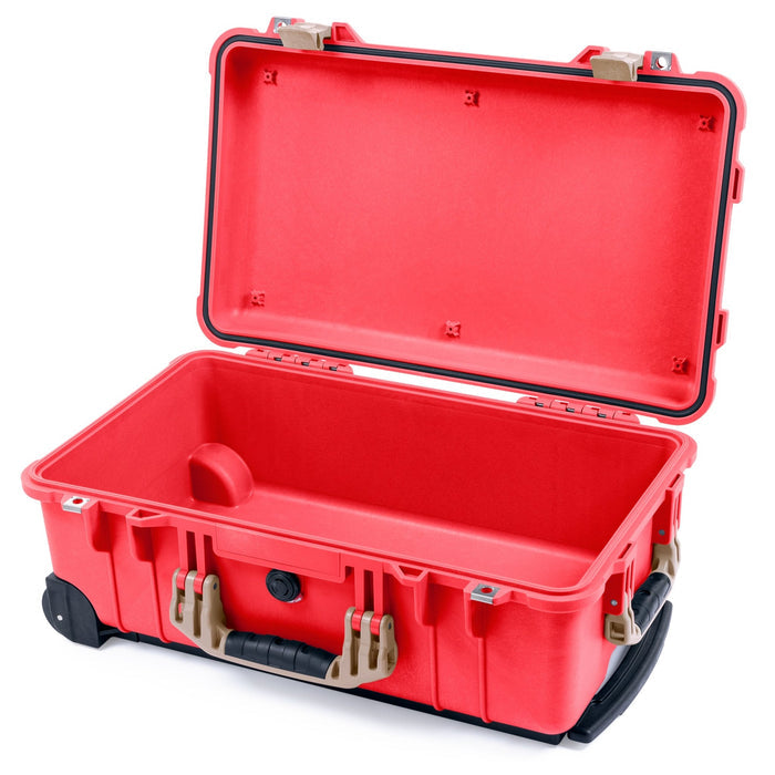 Pelican 1510 Case - Red & Desert Tan - Empty (Case Only)