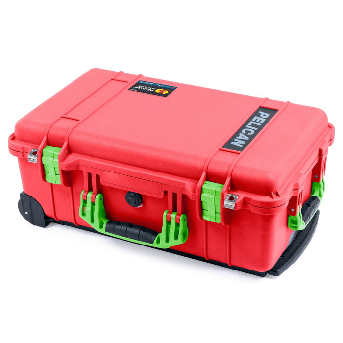 Pelican 1510 Case - Red & Lime Green - Empty (Case Only)