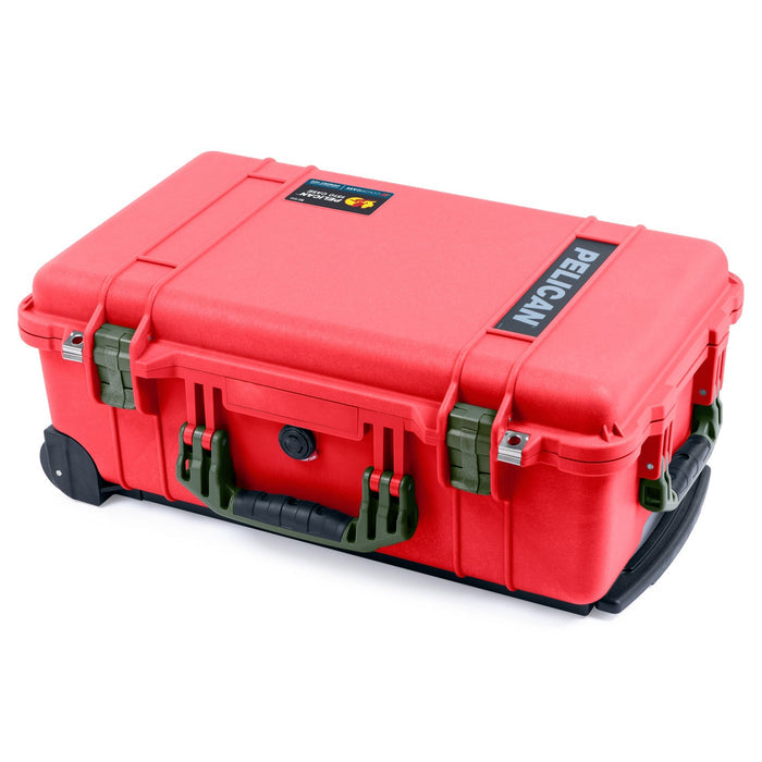Pelican 1510 Case - Red & OD Green - Empty (Case Only)