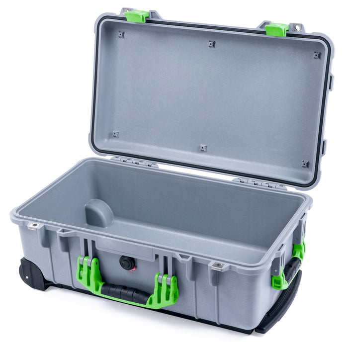 Pelican 1510 Case - Silver & Lime Green - Empty (Case Only)