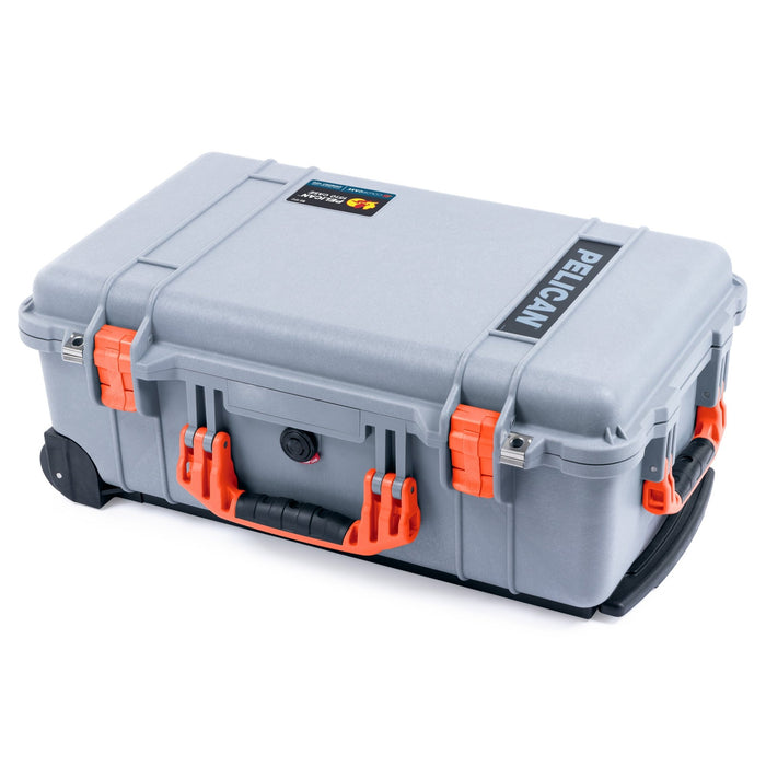 Pelican 1510 Case - Silver & Orange - Empty (Case Only)