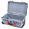 Pelican 1510 Case - Silver & Orange - Empty (Case Only)