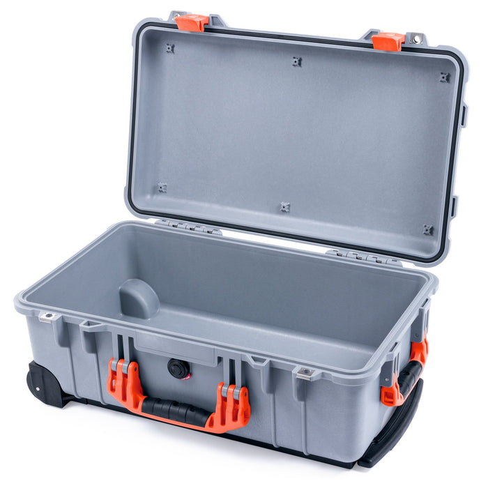 Pelican 1510 Case - Silver & Orange - Empty (Case Only)