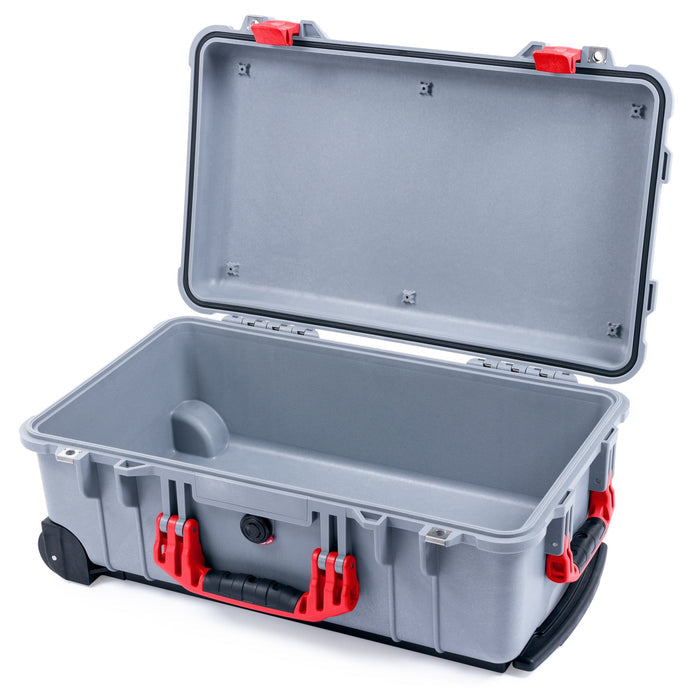 Pelican 1510 Case - Silver & Red - Empty (Case Only)
