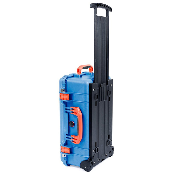 Pelican 1510 Case, Blue with Orange Handles & Latches ColorCase