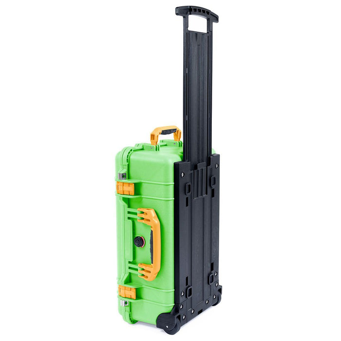 Pelican 1510 Case, Lime Green with Yellow Handles & Latches ColorCase