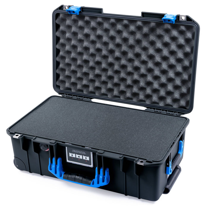 Pelican 1535 Air Carry-on Case - Black & Blue - Pick & Pluck Foam / Convoluted Lid Foam