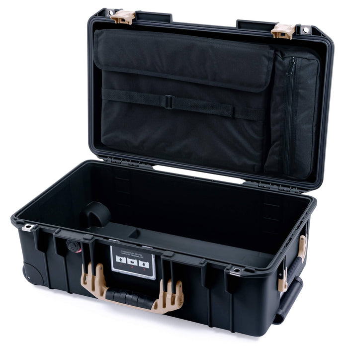 Pelican 1535 Air Carry - on Case - Black & Desert Tan - Computer Lid Organizer Only