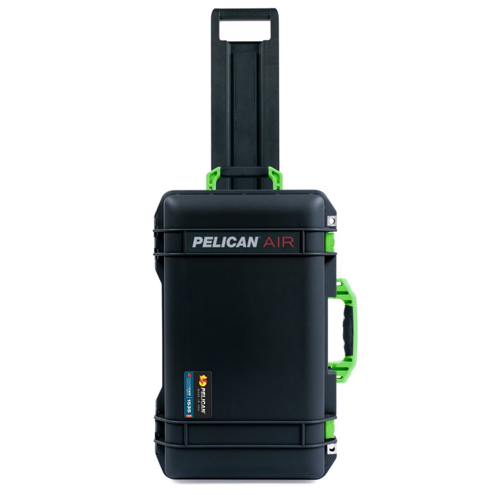 Pelican 1535 Air Carry - on Case - Black & Lime Green Trolley - Empty