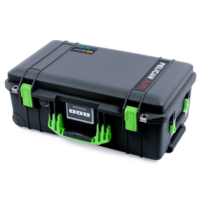 Pelican 1535 Air Carry - on Case - Black & Lime Green - Empty
