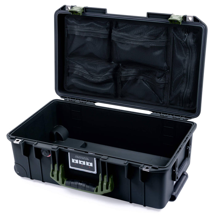 Pelican 1535 Air Carry - on Case - Black & OD Green - Mesh Lid Organizer Only