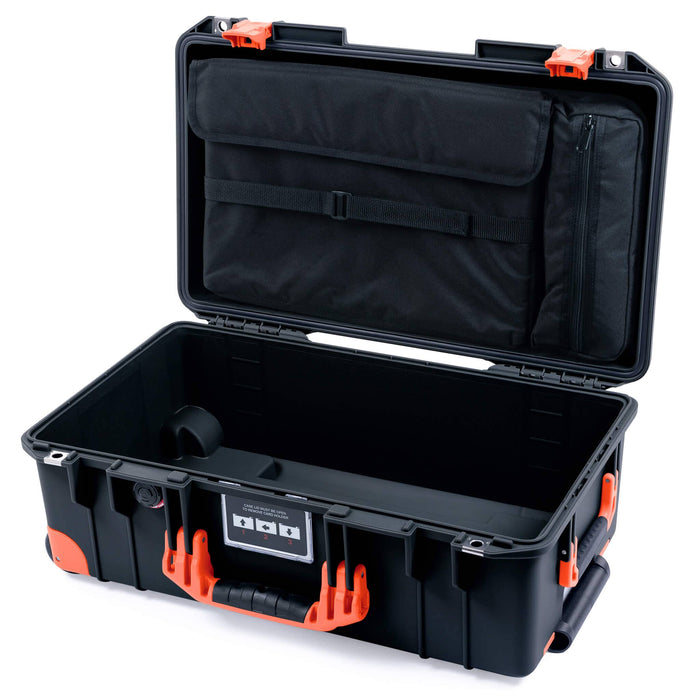 Pelican 1535 Air Carry - on Case - Black & Orange Trolley - Computer Lid Organizer Only