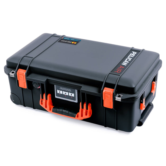 Pelican 1535 Air Carry - on Case - Black & Orange - Empty
