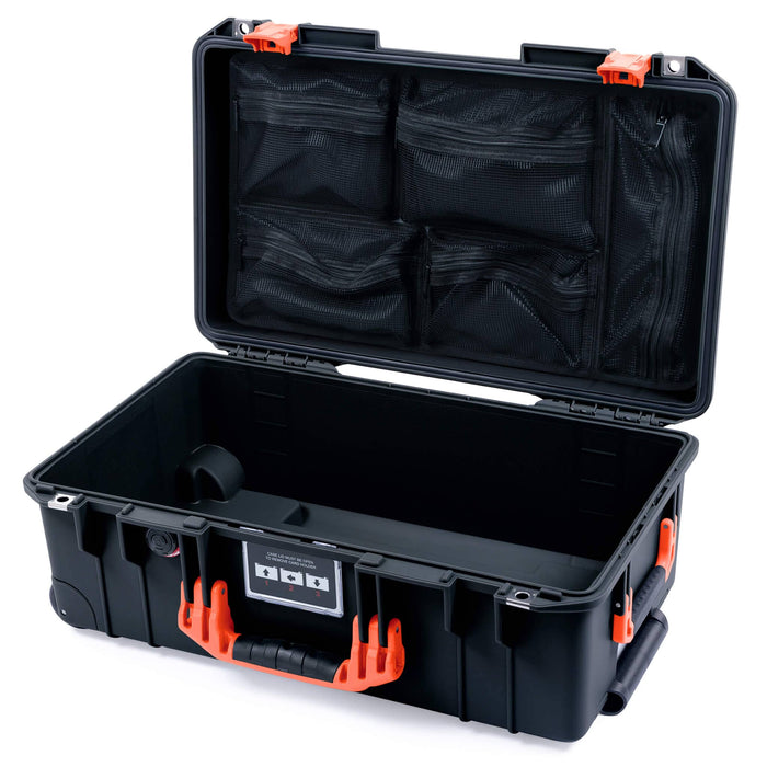 Pelican 1535 Air Carry - on Case - Black & Orange - Mesh Lid Organizer Only