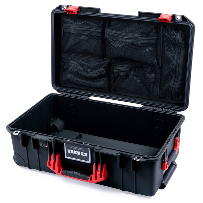 Pelican 1535 Air Carry - on Case - Black & Red - Mesh Lid Organizer Only