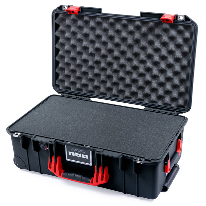 Pelican 1535 Air Carry - on Case - Black & Red - Pick & Pluck Foam / Convoluted Lid Foam