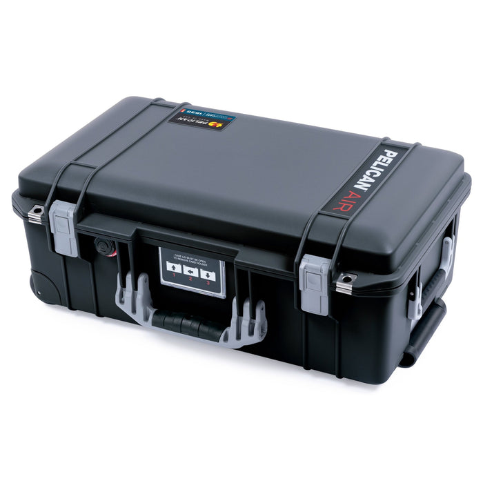 Pelican 1535 Air Carry - on Case - Black & Silver - Empty