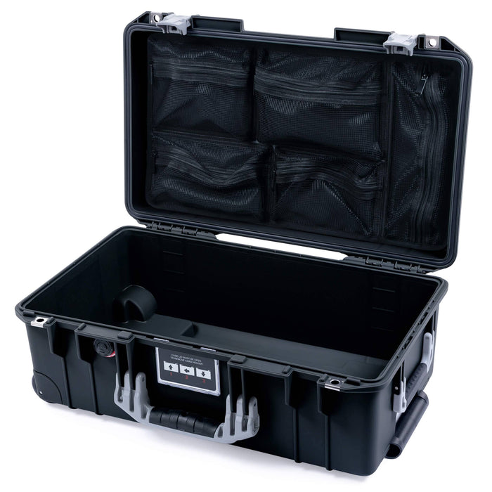 Pelican 1535 Air Carry - on Case - Black & Silver - Mesh Lid Organizer Only