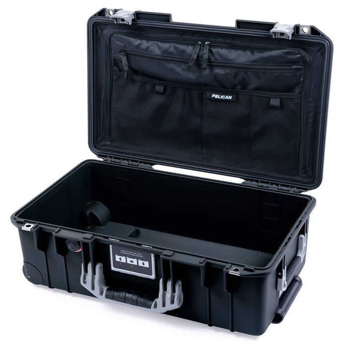 Pelican 1535 Air Carry - on Case - Black & Silver - TRVL Lid Organizer Only