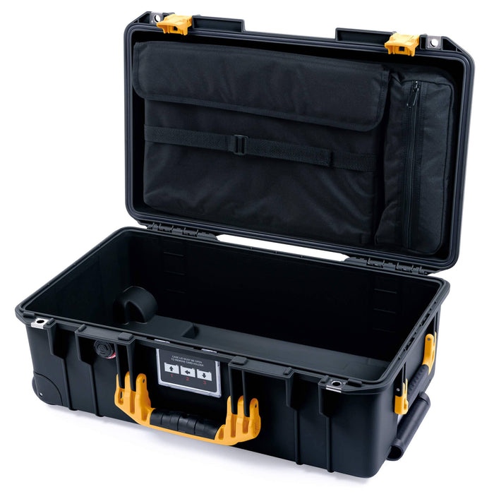 Pelican 1535 Air Carry - on Case - Black & Yellow - Computer Lid Organizer Only