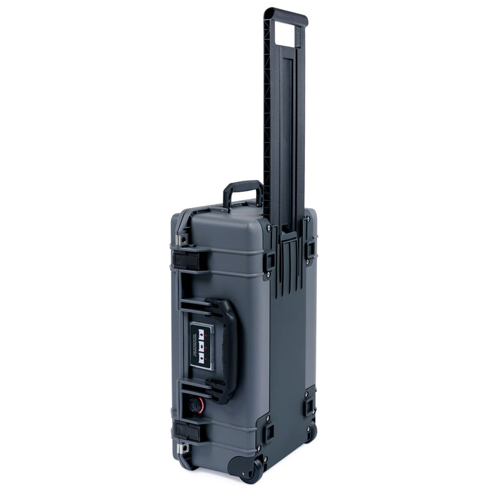 Pelican 1535 Air Carry-on Case - Charcoal & Black Trolley - Upright View Trolley