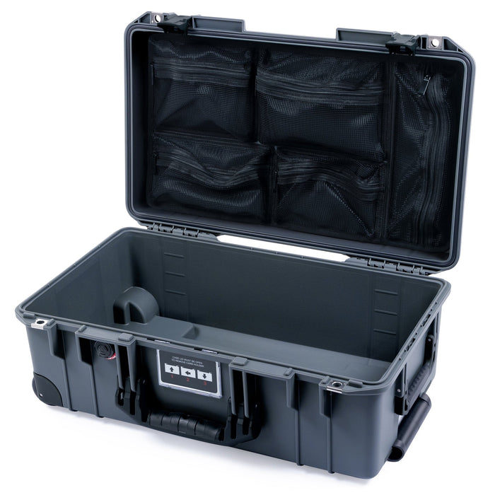 Pelican 1535 Air Carry-on Case - Charcoal & Black Trolley - Mesh Lid Organizer Only