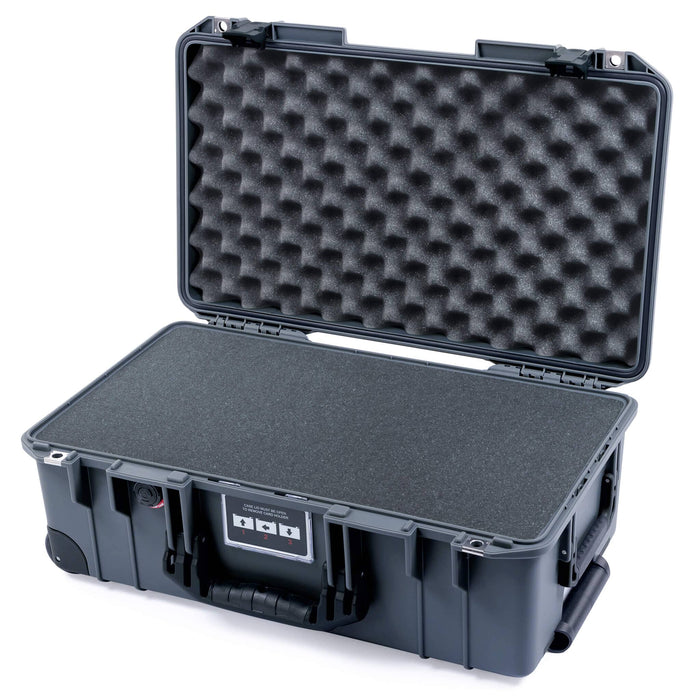 Pelican 1535 Air Carry-on Case - Charcoal & Black Trolley - Pick & Pluck Foam / Convoluted Lid Foam