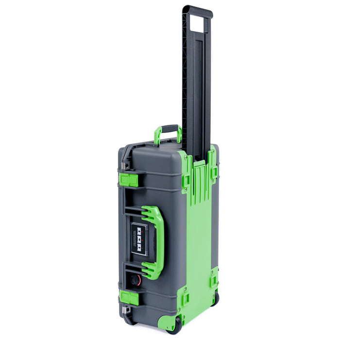 Pelican 1535 Air Carry - on Case - Charcoal & Lime Green Trolley - Empty